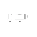SOFE G9 – wymiary 200×120mm i odległość od ściany 85mm