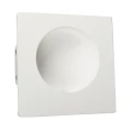 RANDI biały kwadratowy kinkiet gipsowy LED 1W 3000K 20×20cm do malowania