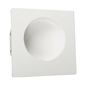 RANDI biały 20×20cm kinkiet gipsowy podtynkowy LED 1W 3000K do malowania