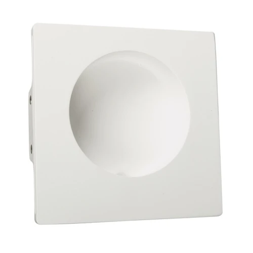 RANDI biały kwadratowy kinkiet gipsowy LED 1W 3000K 20×20cm do malowania