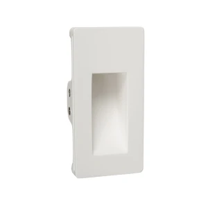 GATE biały 8×16,5cm kinkiet gipsowy podtynkowy LED 1W 3000K do malowania