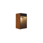 NATU drewniano-antracytowa lampa stojąca LED 30 cm IP65