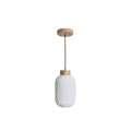 ALENA 2 biała podłużna lampa wisząca Ø20 cm