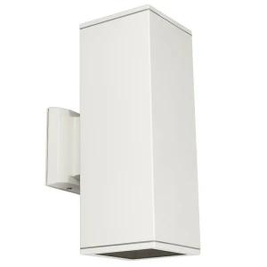 LET biały prostokątny kinkiet 2×E27 30 cm IP54