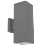 LET antracytowy prostokątny kinkiet 2×E27 30 cm IP54