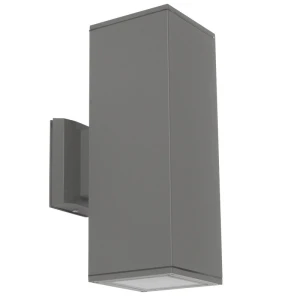 LET antracytowy prostokątny kinkiet 2×E27 30 cm IP54