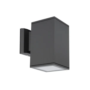 LET antracytowy prostokątny kinkiet E27 19 cm IP54