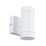 LET biały cylindryczny kinkiet 2×GU10 14,5 cm IP54