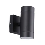 LET czarny cylindryczny kinkiet 2×GU10 14,5 cm IP54