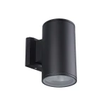 LET czarny cylindryczny kinkiet E27 19 cm IP54