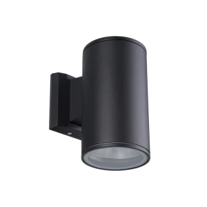 LET czarny cylindryczny kinkiet E27 19 cm IP54