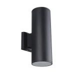 LET czarny cylindryczny kinkiet 2×E27 30 cm IP54