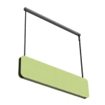 MUTE 2 zielona lampa wisząca akustyczna LED 120 cm 4000K DALI