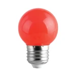 COLORS LED – żarówka E27 G45 1W czerwona ( od ręki 100szt. Wysyłka 24h )