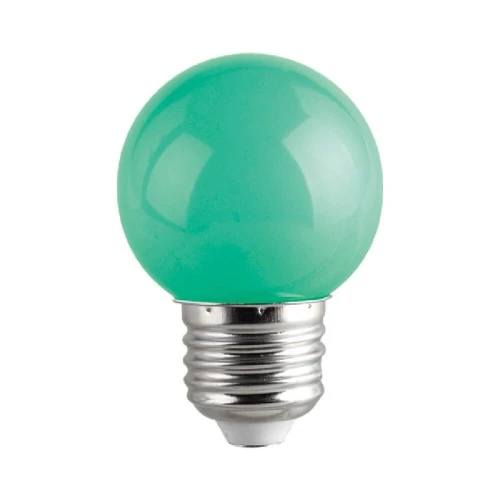 COLORS LED E27 G45 – zielona – widok żarówki