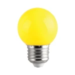 COLORS LED – żarówka E27 G45 1W żółta