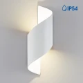 APOLLO biały kinkiet LED 10W 4000K IP54 — światło góra–dół