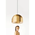 KIMI złota metalowa lampa wisząca E27 50 cm – prezentacja lampy