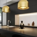 KIMI złota metalowa lampa wisząca E27 40 cm – prezentacja lampy 2