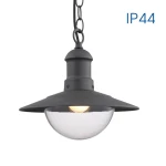 RIVIERA ciemnoszara lampa wisząca zewnętrzna E27 IP44