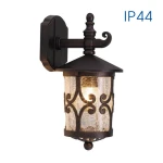 JARDIN kawowy kinkiet zewnętrzny z latarenką w dół E27 IP44