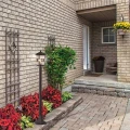 JARDIN kawowa lampa stojąca ogrodowa 100 cm E27 IP44 — aranżacja zewnętrzna 2
