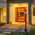 JARDIN kawowa lampa stojąca ogrodowa 100 cm E27 IP44 — aranżacja zewnętrzna 3