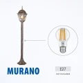 MURANO lampa stojąca ogrodowa antyczny mosiądz 100 cm E27 IP44 – oprawka E27