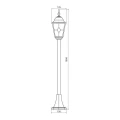 MURANO lampa stojąca ogrodowa antyczny mosiądz 100 cm E27 IP44 – rysunek wymiarowy