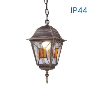 MURANO lampa wisząca zewnętrzna antyczny mosiądz E27 IP44