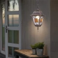MURANO lampa wisząca zewnętrzna antyczny mosiądz E27 IP44 – aranżacja pod zadaszeniem