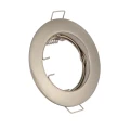 EVE okrągłe oczko sufitowe chrom szczotkowany GU10 7,7 cm
