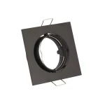 EVE czarne kwadratowe regulowane oczko sufitowe GU10 8,2 cm