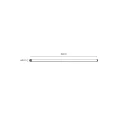 LOOP DARK2 – złoto-czarny moduł LED 60cm – rysunek wymiarowy