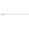 LOOP LIN – złoto-czarny moduł liniowy LED 90cm – rysunek wymiarowy