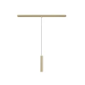 LOOP PE – złoto-czarny moduł z lampą wiszącą LED 60cm