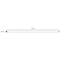 LOOP TUBE satynowo-złota rurka konstrukcyjna 90cm – rysunek wymiarowy