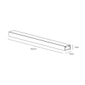LOOP obudowa natynkowa z zasilaczem 150W – rysunek wymiarowy