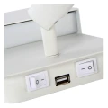 Kinkiet snake LED 5W z gniazdem USB BOXER Biały LUCIDE 792000831  5411212791542 lampynox noxbox www.lampynox.pl 5.jpg