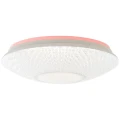 Lampa sufitowa LUCIAN Biała LED 32W Barwa światła zmienna 3000-6000K RGB ściemnialna z pilotem z tylnym podświetleniem Brilliant G97048/05 | 4004353360015 noxbox lampynox www.lampynox.pl