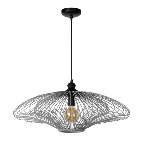 JELLA Szary satynowy sr. 73cm Lampa wisząca Lucide 76462/73/51