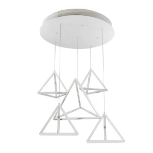 Trójkąt 5xLED 80W 3000K lampa wisząca Polux 310477