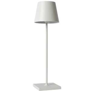 JUSTIN Biała LED DIM 2,2W 3000K IP54 Lampka stołowa ściemnialna zewnętrzna Lucide 27888/03/31