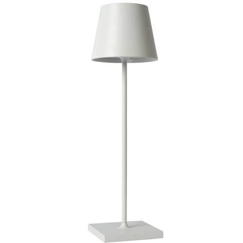 Lampka stołowa ściemnialna zewnętrzna JUSTIN Biała LED DIM 2,2W 3000K IP54 Lucide 278880331  5411212271761 lampynox noxbox 1.jpg