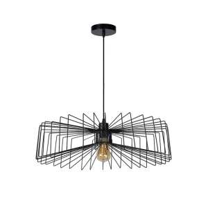 JUR Czarna śr. 57cm Lampa wisząca Lucide 72405/57/30
