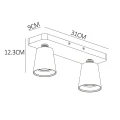 Spot TURNON Czarny LED DIM CRI95 ściemnialny 2x5W GU10 2200-3000K Lucide 099281030  5411212092519 lampynox noxbox www.lampynox.pl 8.jpg