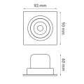 Oprawa podtynkowa MODI SQ 10W 829lm 4000K biała OXYLED M150200510W 4K biały  5902701452988 lampynox noxbox www.lampynox.pl 3.jpg