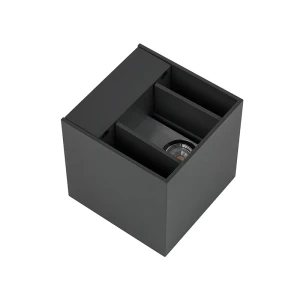 CUBE Szary kinkiet IP54 2x4,6W OXYLED OXYCUBE-9W-SZ 