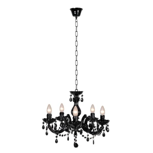 ARABESQUE czarna żyrandol 5xE14 Lucide 78351/05/30