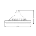 LEDSPOT ES111 15W 120° SMD 4000K Czarny OXYLED OXYL21S154B-120  5902701450557 lampynox noxbox www.lampynox.pl 2.jpg
